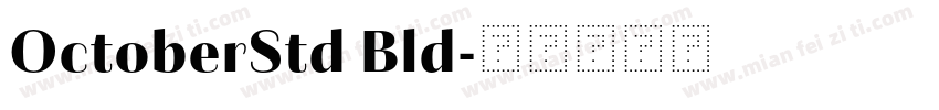 OctoberStd Bld字体转换